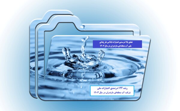 افزایش ۱۲۴ درصدی اعتبارات ملی طرح‌های آب منطقه‌ای مازندران