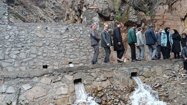 بهرهبرداری از پروژه آبخیزداری بند سنگی ملاتی دره میسر (دربند)