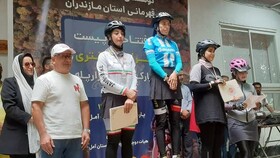 برترین‌های مسابقات دوچرخه‌سواری کراس‌کانتری بانوان مازندران در آمل مشخص شدند