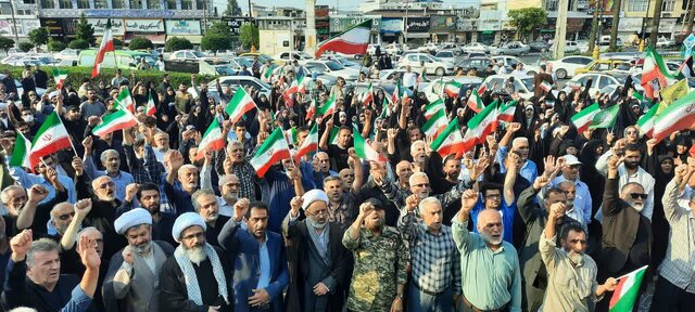 اجتماع حماسی مردم پایتخت علویان در حمایت از عملیات وعده صادق ۳