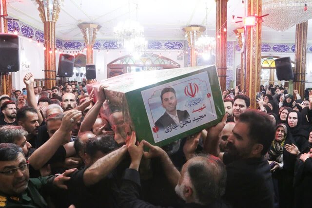 وداع مردم دیار «هزارسنگر» با شهید نخبه آملی در تجاوز رژیم صهیونیستی به تهران