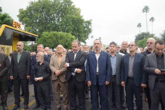 پیکر مطهر شهید نخبه ذاکریان و خانوادهای در امیرکلا بابل تشییع شدند