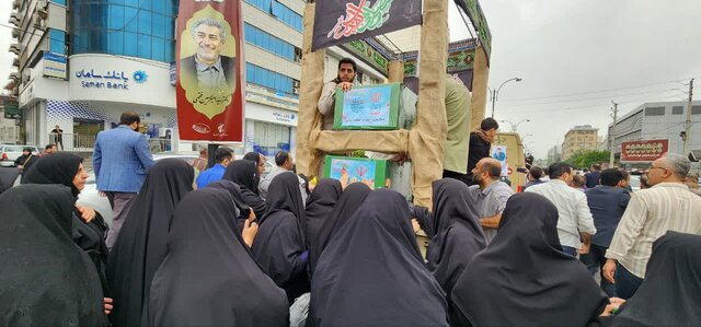 پیکر مطهر شهید نخبه ذاکریان و خانوادهای در امیرکلا بابل تشییع شدند