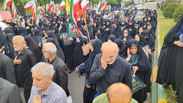 پیکر مطهر شهید نخبه ذاکریان و خانوادهای در امیرکلا بابل تشییع شدند