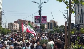 مردم بابل با حضور در راهپیمایی جمعه «خشم و نصر» جنایات رژیم صهیونیستی را محکوم کردند