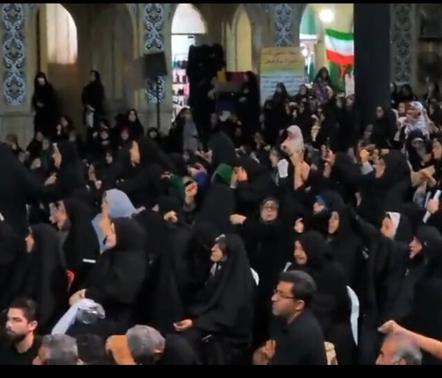 وداع بابلیها با پنجمین شهید مدافع وطن و راه قدس با شعار «مرگ بر اسرائیل»