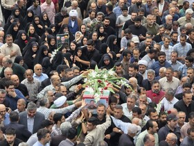 پیکر شهید «سعید محمودی» در محمودآباد تشییع شد