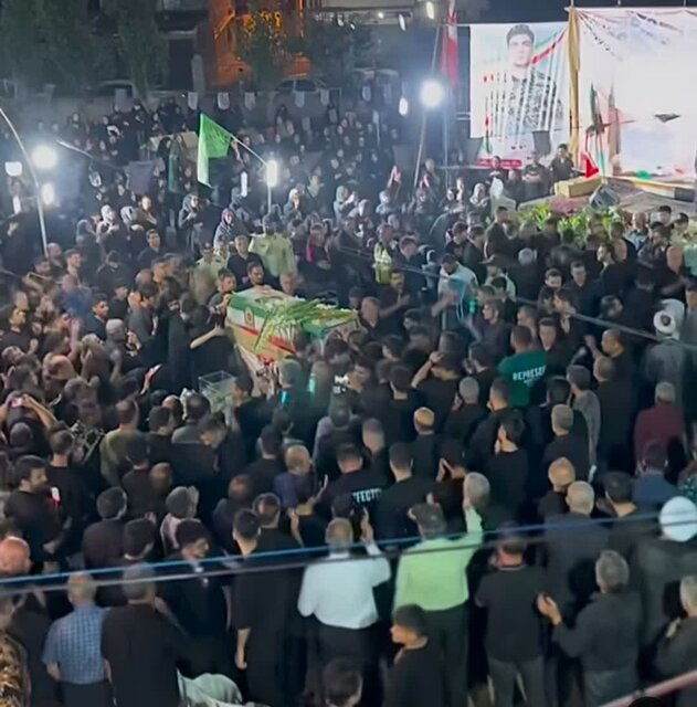 بابلی‌ها با سومین شهید سرباز راه قدس وداع کردند