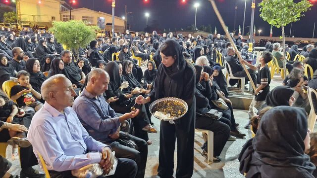 عطر پرچم کربلا و فریادهای «لبیک یا حسین» شب عاشورا در نور