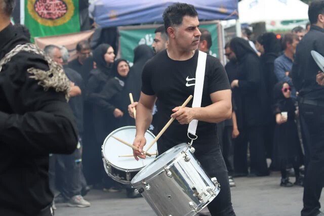 محمودآباد غرق در ماتم عاشورای حسینی