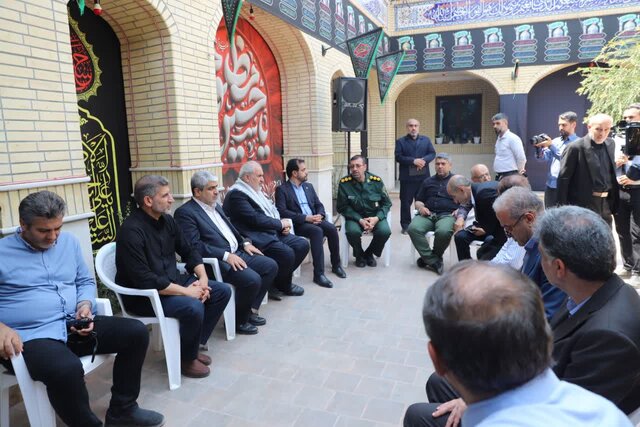 تجدید میثاق وزیر نیرو با شهدا در پارک موزه دفاع مقدس مازندران