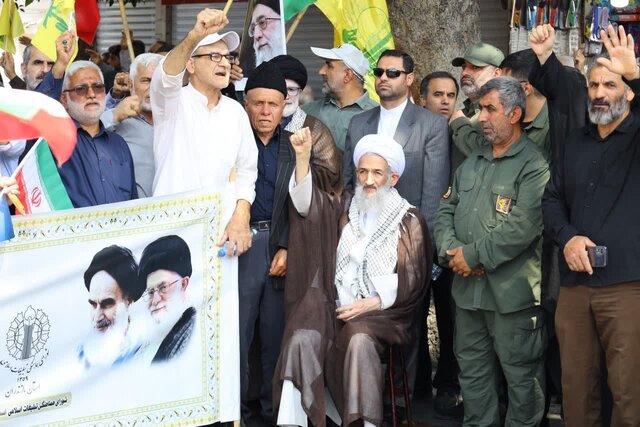 راهپیمایی جمعه‌های «خشم و نصر» در مازندران برگزار شد
