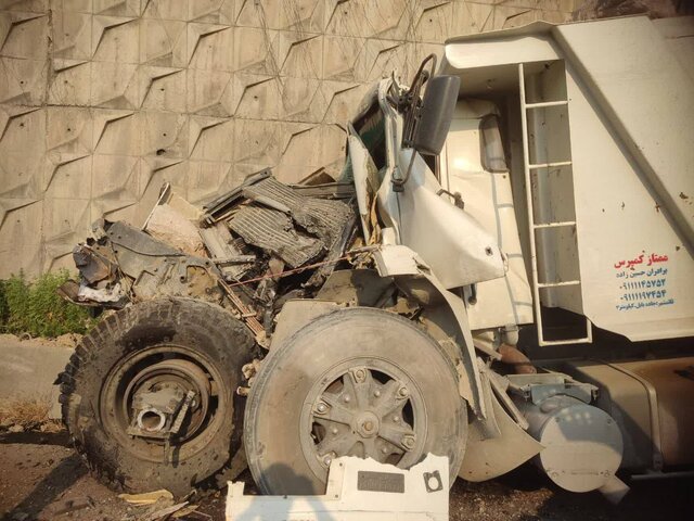 تصادف زنجیرهای در جوارم با یک مصدوم