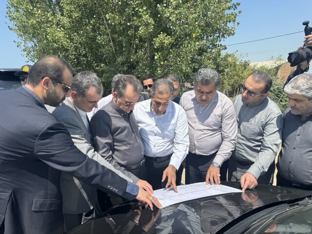 بازدید معاون وزیر راه از طرح‌های توسعه‌ای میاندورود