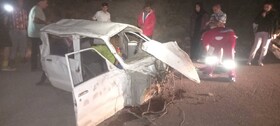 ۳ مصدوم و یک فوتی در واژگونی وانت مزدا در محور هراز