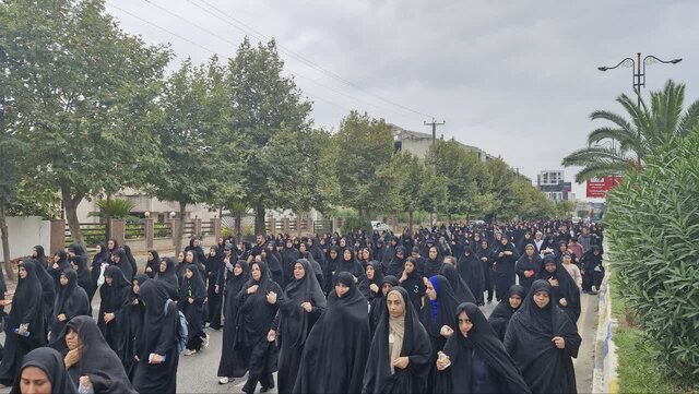 پیاده‌روی جاماندگان اربعین حسینی از رویان تا نور برگزار شد 