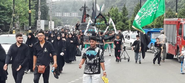 قدم در مسیر عاشقی/ مشارکت دلدادگان حسینی در بزرگترین پیاده‌روی اربعینی شمال کشور