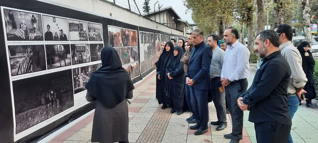 نمایش خیابانی آثار عکاسان برتر کشوری در هشتمین اشکواره سراسری حسینی در آمل