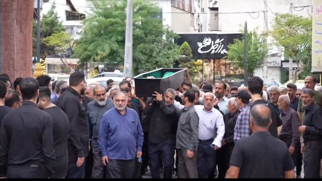 پدر شهید «حجت الله حیدری»  و خیر آملی به فرزند شهیدش پیوست