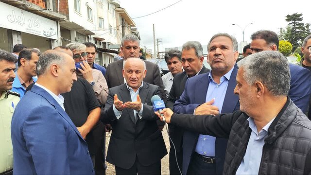 بازدید میدانی استاندار از پروژههای عمرانی غرب مازندران