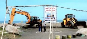 پروژه بزرگ جاده ساحلی عباس‌آباد کلنگ‌زنی شد