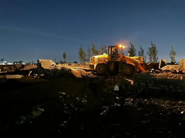  ۲۰ بنای غیرمجاز در چمستان با دستور قضایی تخریب شد