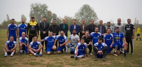 گرامیداشت هفته کتابخوانی در دیدار دوستانه فوتبال رسانه ورزش مازندران