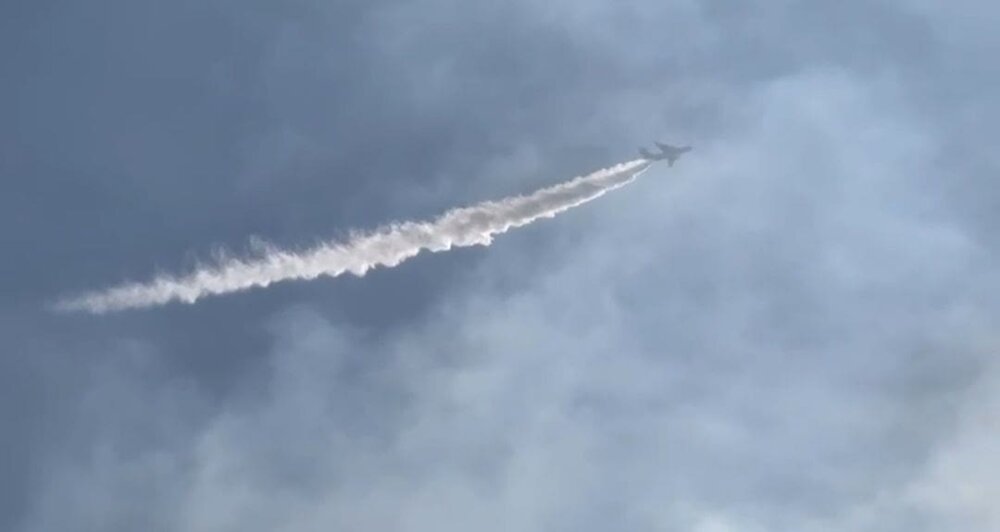 هواپیمای ایلیوشین با دو پرواز عملیات خود را در «الیت» مرزن‌آباد به نمایش گذاشت