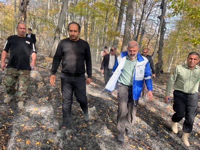 فرماندار ساری: آتش‌سوزی جنگل‌های مرزی ساری و نکا در کمتر از ۹ ساعت مهار شد