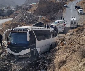 رئیس پلیس راه مازندران: حادثه محور هراز واژگونی نبود/ انتقال مصدومان به بیمارستان