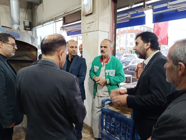 نظارت میدانی بازار در محمودآباد با هدف جلوگیری از تخلفات تنظیم بازار
