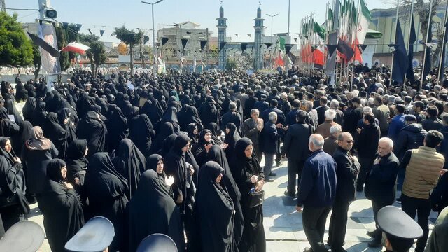 تشییع پیکر شهید مدافع وطن&nbsp;در آمل