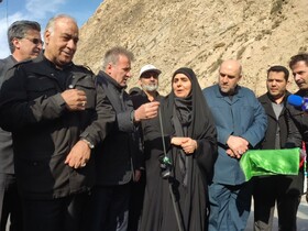 افتتاح ۴ کیلومتر مسیر چهارخطه جاده هراز با حضور وزیر راه
