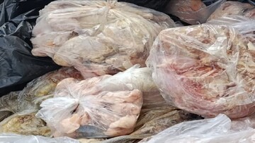 کشف بیش از ۳ تن فرآورده‌های گوشتی فاسد در بابل
