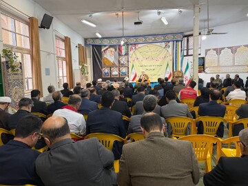 آیین بزرگداشت یوم‌الله ۱۲ فروردین در مدرسه علمیه بابل برگزار شد
