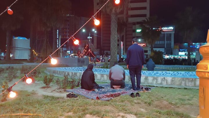 تداوم تجمع خیابانی و راهپیمایی شبانه در مازندران/سیوشش شب سوگواری برای رهبر شهید
