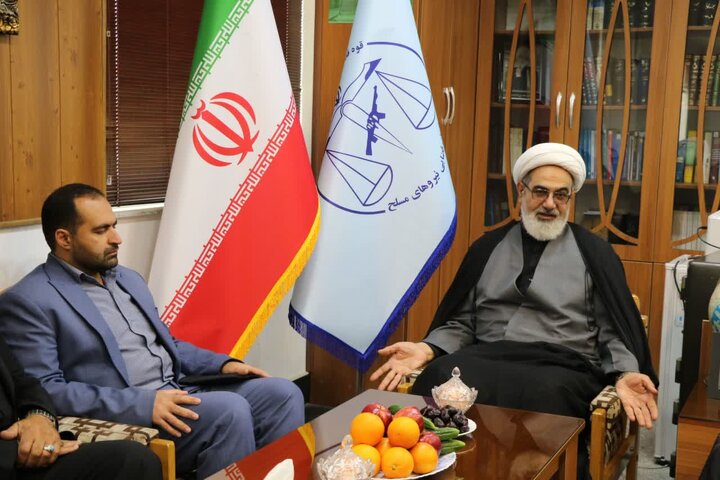 بازدید سرزده رئیس سازمان قضایی نیروهای مسلح از سازمان قضایی مازندران
