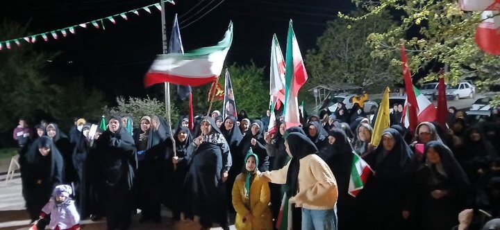 نذر خدمت در شب بیعت با رهبر/ خواهران بسیجی بابل، پاکبانان افتخاری اجتماع شدند