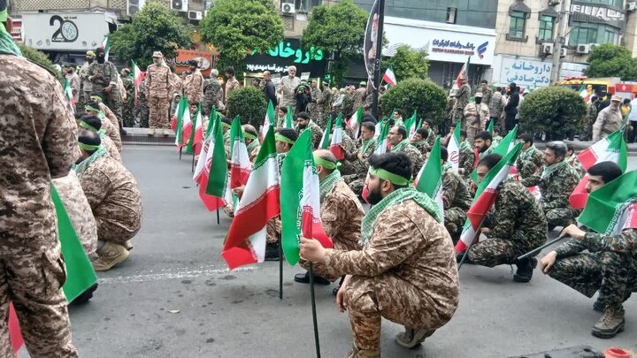 برگزای رزمایش سراسری جان فدا برای ایران امام رضایی در بابل