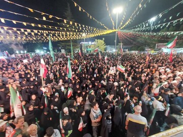 نمایش وحدت و بیعت مازندرانی‌ها در ایستگاه هفتاد و هفتم