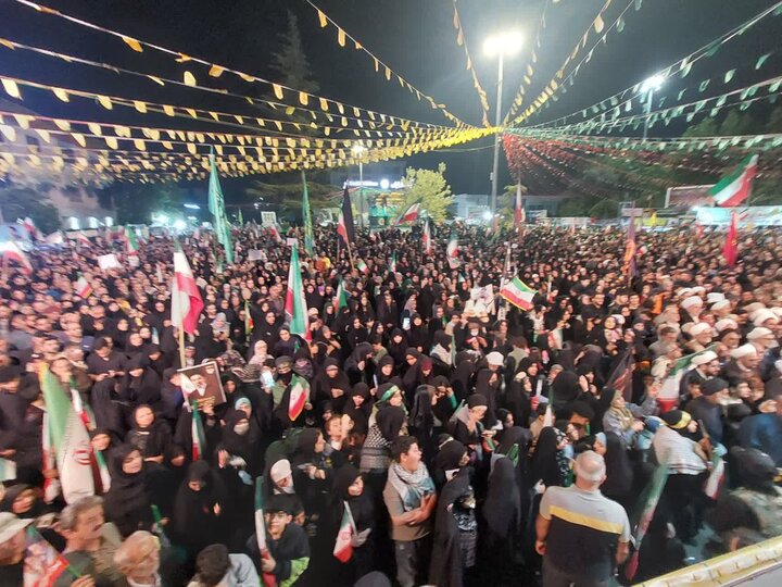 نمایش وحدت و بیعت مازندرانی‌ها در ایستگاه هفتاد و هفتم