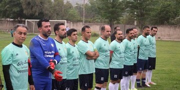 مسابقه فوتبال پیشکسوتان آسمان گلوگاه و باشگاه رسانه ورزش مازندران برگزار شد