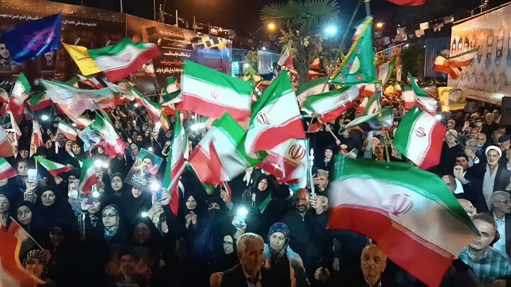 نمایش اقتدار و وحدت مردم مازندران در هفتاد و یکمین شب همبستگی