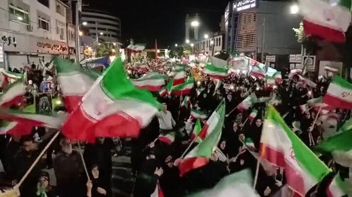 نمایش اقتدار و وحدت مردم مازندران در هفتاد و یکمین شب همبستگی