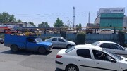 تصادف زنجیره‌ای ۷خودرو در زیرگذر میدان جانبازان قائم‌شهر با یک مصدوم/ نقص فنی ترمز کامیون