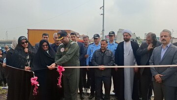 رونمایی از تندیس سرلشکر خلبان اصغری و آرش کمانگیر در میدان هزارسنگر آمل