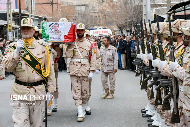 پیکر مرزبان شهید سروان رضا عبدی پور در ماکو تشییع شد شهید سروان رضا عبدی پور
