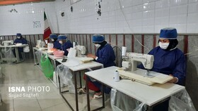 تولید روزانه ۵۰۰۰ ماسک بهداشتی توسط بانوان سلماسی