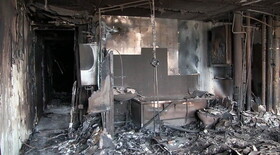 خسارت ۳۰ میلیارد تومانی آتش سوزی در بازارچه مهاباد