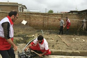 تخلیه آب ۵۱ منزل مسکونی در روستاهای سیل زده آذربایجان غربی